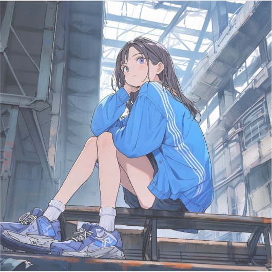 シール Seal|放課後JK 寿司娘 GenerativeAI (正面)