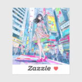 シール Seal|Colorful JK 寿司娘 GenerativeAI (シート)