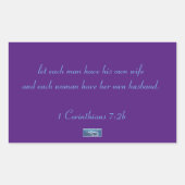 シールRect。（紫色の三角形） RFPMDesigns ©️ 2024 長方形シール (正面)