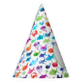 シーレインボーフィッシュ誕生日ベビーシャワーの下 パーティーハット (左)