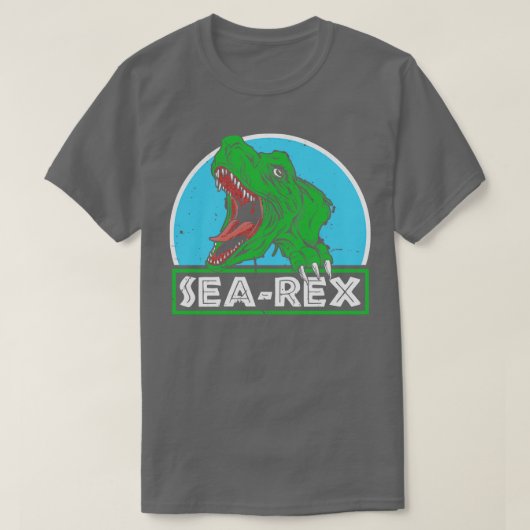 シーレックスモサウルス恐竜 Tシャツ (デザイン正面)