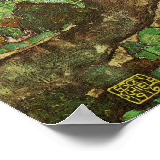 シーレ – クルマウの風景 ポスター (角)