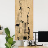 シーレ – スタンディングガール ポスター (ホームオフィス)