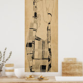 シーレ – スタンディングガール ポスター (キッチン)