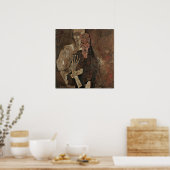 シーレ – セルフシーズ（死と男） ポスター (キッチン)