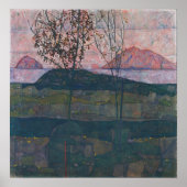 シーレ – 夕日 ポスター (正面)