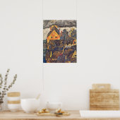 シーレ – 旧市街（デッドシティ） 1912 ポスター (キッチン)