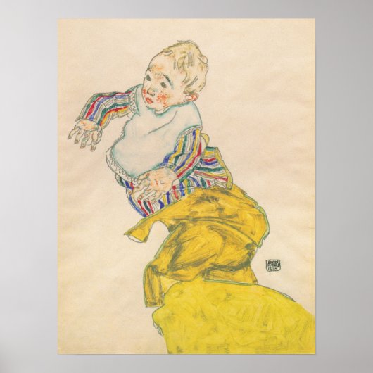 シーレ – 甥のアントンペシュカ1915 ポスター (正面)