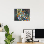 シーレ – 町の終わり ポスター (ホームオフィス)