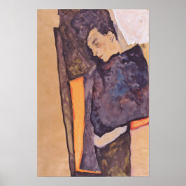 シーレ - 眠る画家の母 1911 ポスター