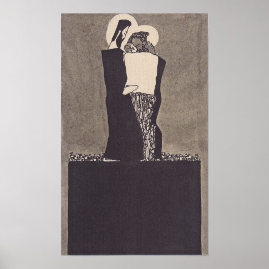 シーレ – 2人の男性1909 ポスター (正面)