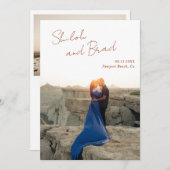 シーロ銅エレガモダンントウェディング セーブザデート (正面/裏面)