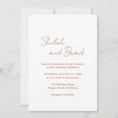 シーロ銅エレガモダンントウェディング 招待状 (正面)