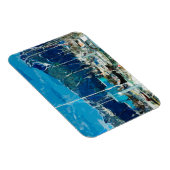 シーワードハーバーアラスカ抽象芸術印象主義 マグネット (右側)