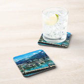 シーワードハーバーアラスカ抽象芸術印象派 コースター (右側)