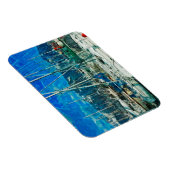 シーワード・アラスカの港湾抽象芸術印象派 マグネット (右側)