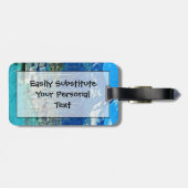 シーワード・アラスカの港湾抽象芸術印象派 ラゲッジタグ (裏面横)