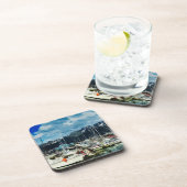 シーワード・アラスカ州人間抽象芸術印象派 コースター (右側)