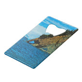 シーワード・アラスカ湾外の抽象芸術 クレジットカード栓抜き (正面アングル)