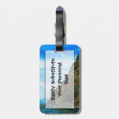 シーワード・アラスカ湾外の抽象芸術 ラゲッジタグ (裏面縦)