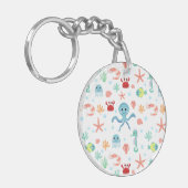 シーワールドパターン キーホルダー (正面左)