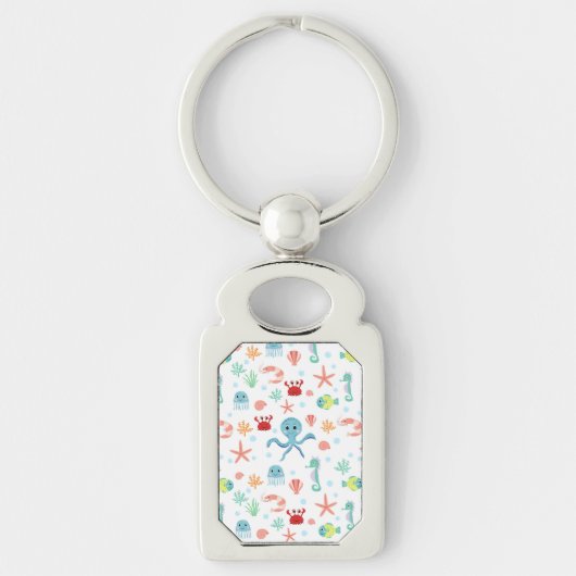 シーワールドパターン キーホルダー (正面)