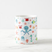 シーワールドパターン コーヒーマグカップ (中央)