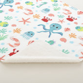 シーワールドパターン シェルパブランケット (3/4)