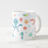 シーワールドパターン ジャンボコーヒーマグカップ (正面右)