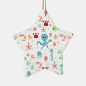 シーワールドパターン セラミックオーナメント (右)