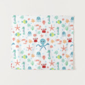 シーワールドパターン タペストリー (正面(横))