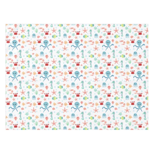 シーワールドパターン テーブルクロス (正面(横))