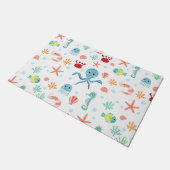 シーワールドパターン ドアマット (アングル)