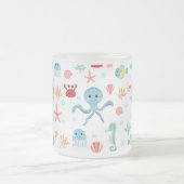 シーワールドパターン フロストグラスマグカップ (中央)