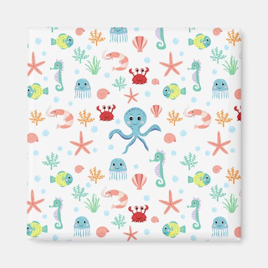 シーワールドパターン マグネット (正面)