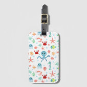 シーワールドパターン ラゲッジタグ (正面縦)