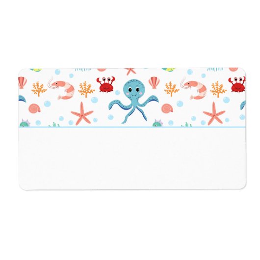 シーワールドパターン ラベル (正面)