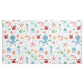 シーワールドパターン 枕カバー (正面右)