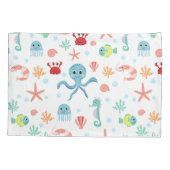 シーワールドパターン 枕カバー (裏面-左)