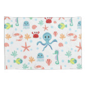 シーワールドパターン 枕カバー (裏面-右)