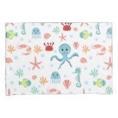 シーワールドパターン 枕カバー (正面右)