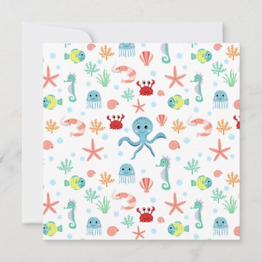 シーワールドパターン 案内状 (正面)