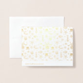 シーワールドパターン 箔カード (裏面封筒付き)