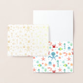 シーワールドパターン 箔カード (ディスプレー)