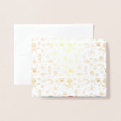 シーワールドパターン 箔カード (封筒付き正面)