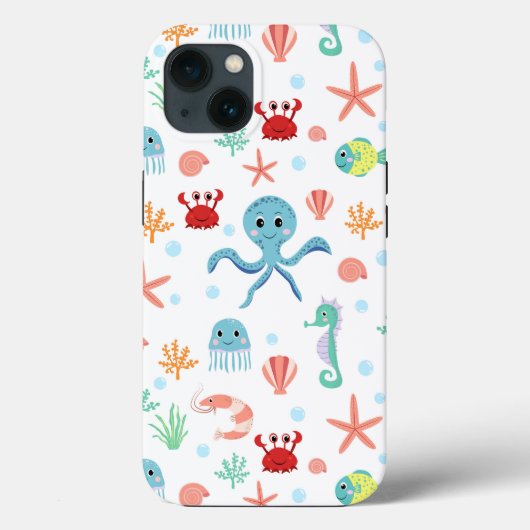 シーワールドパターン Case-Mate iPhoneケース (裏面)