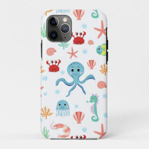 シーワールドパターン iPhone 11 PROケース