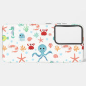 シーワールドパターン SAMSUNG GALAXYケース (左側面)