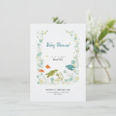 シーワールドベビーシャワー招待状カード 招待状 (スタンド正面)