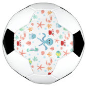 シーワールド柄 サッカーボール (回転)